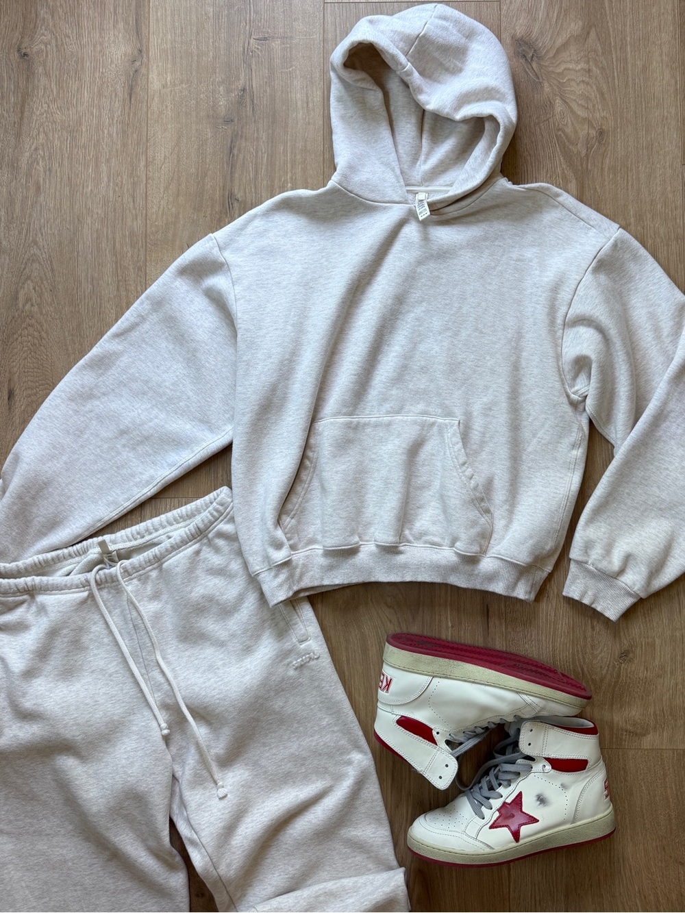 Skims Oatmeal hoodie- medium, like new